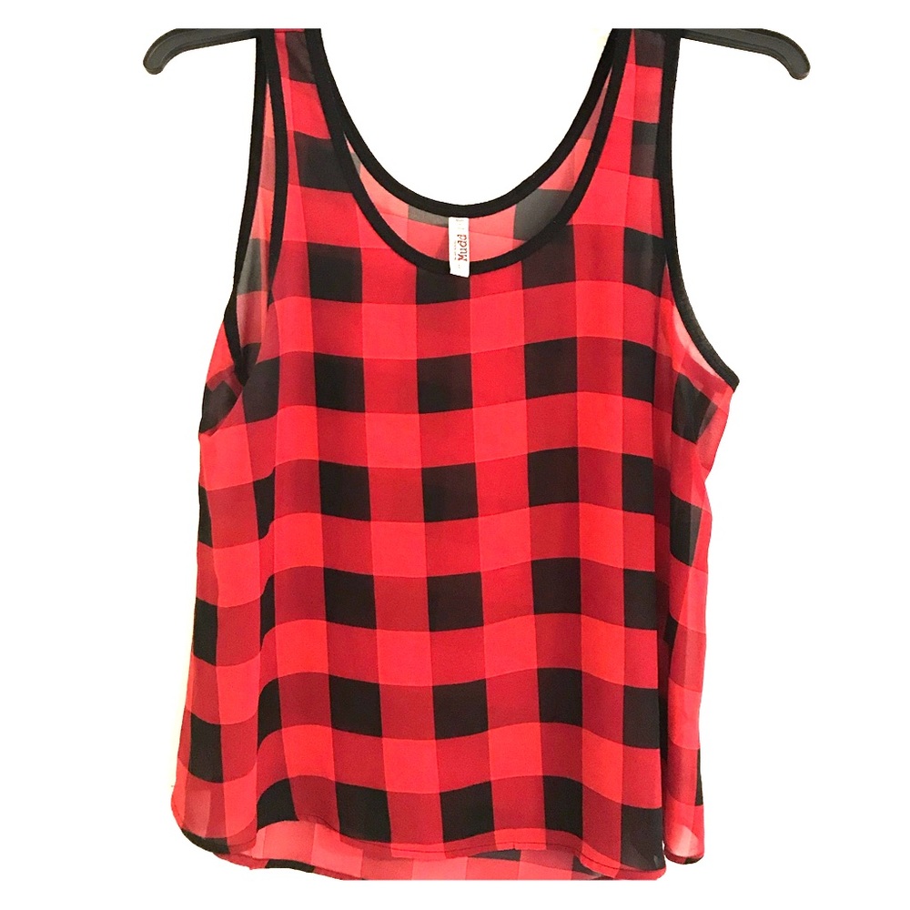 Plaid tank top